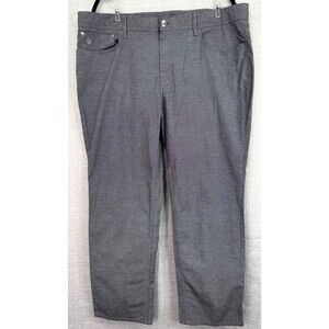 English Laundry Brixton Straight Leg Pants Men's 40x32 Black Flat Front 5-Pocket